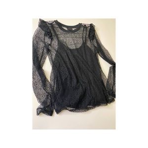 Black Sheer Blouse